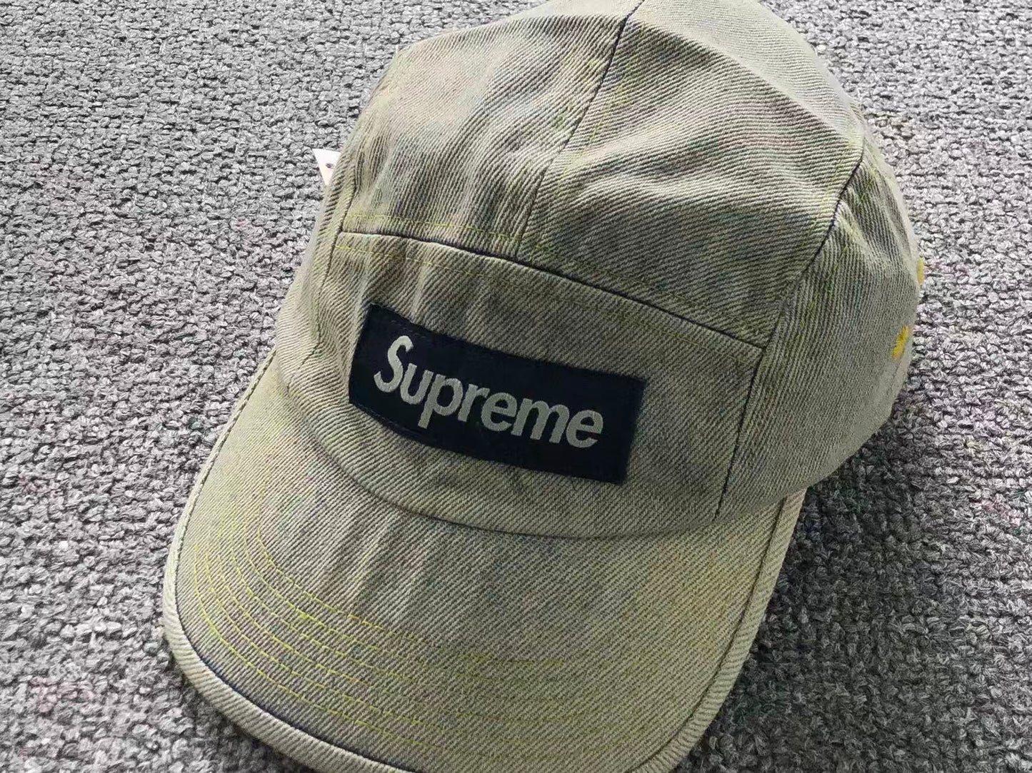 Supreme Denim Camp Cap Dirty Indigo