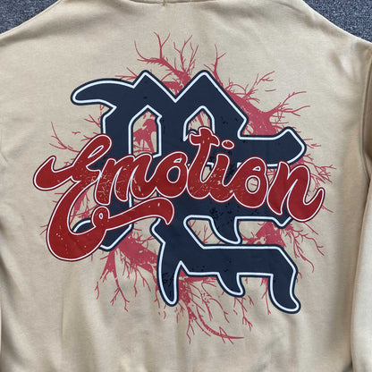 Mixed Emotion Blinded Hoodie Cream