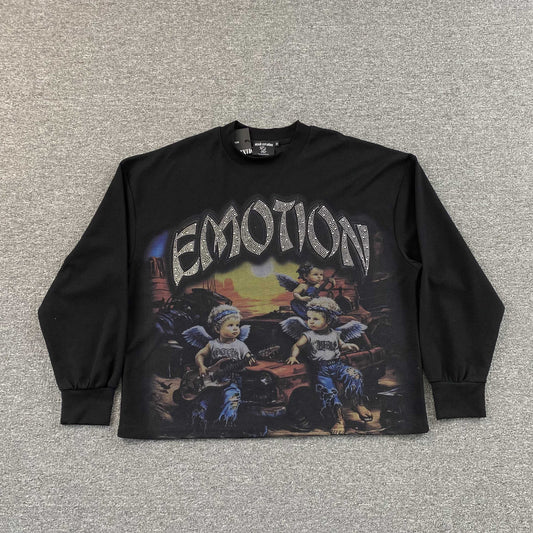 Mixed Emotion Sunrise Long Sleeve Tee Black