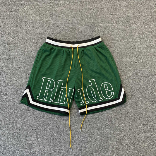 RHUDE SHORTS GREEN