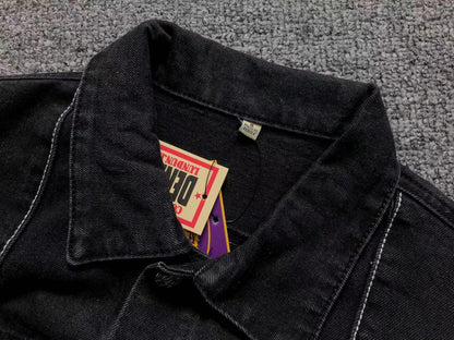 Corteiz C-Star Denim Jacket Black