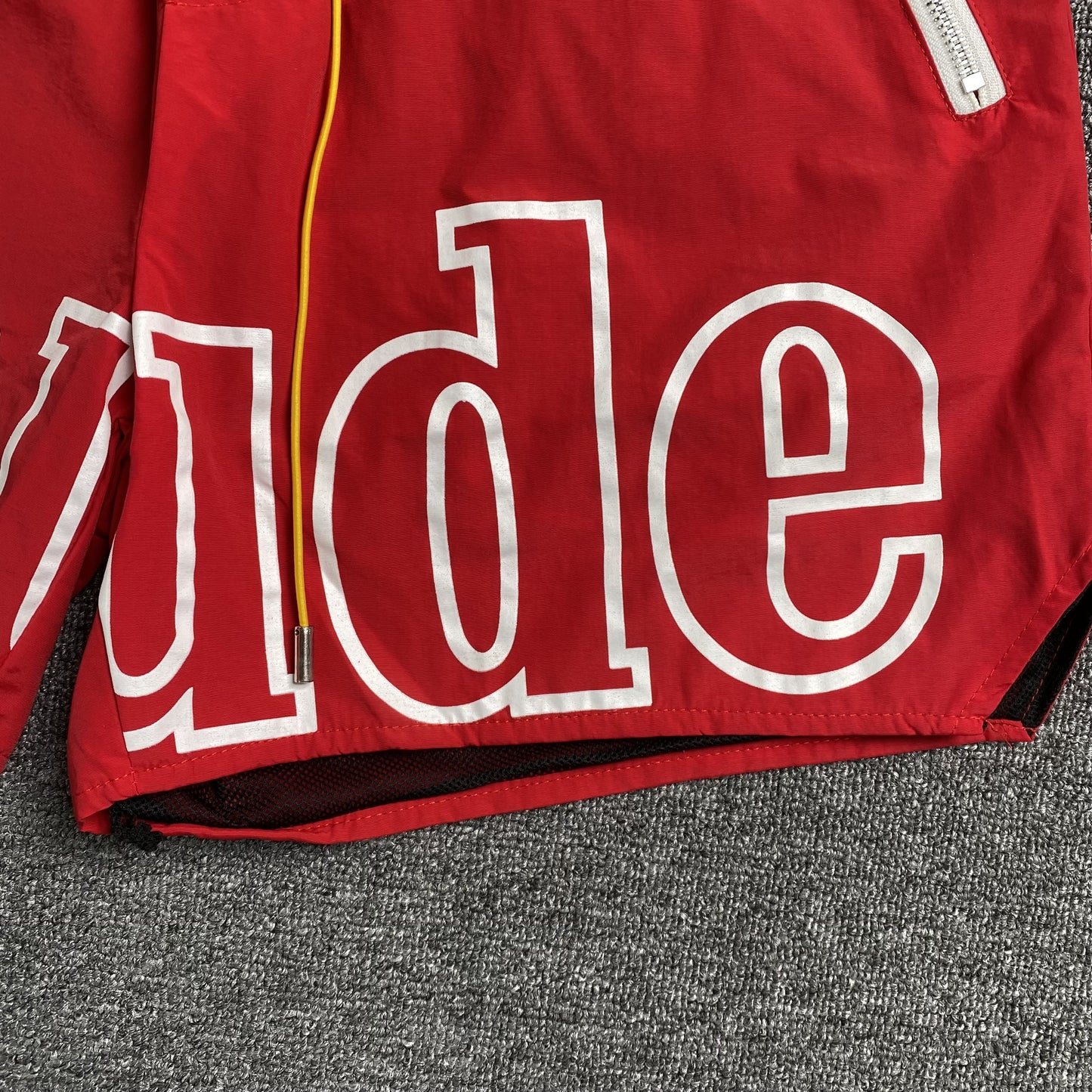 RHUDE RH LOGO SHORTS RED