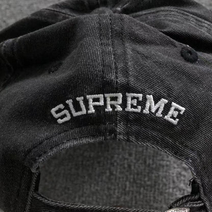 Supreme License Plate 6-Panel Black