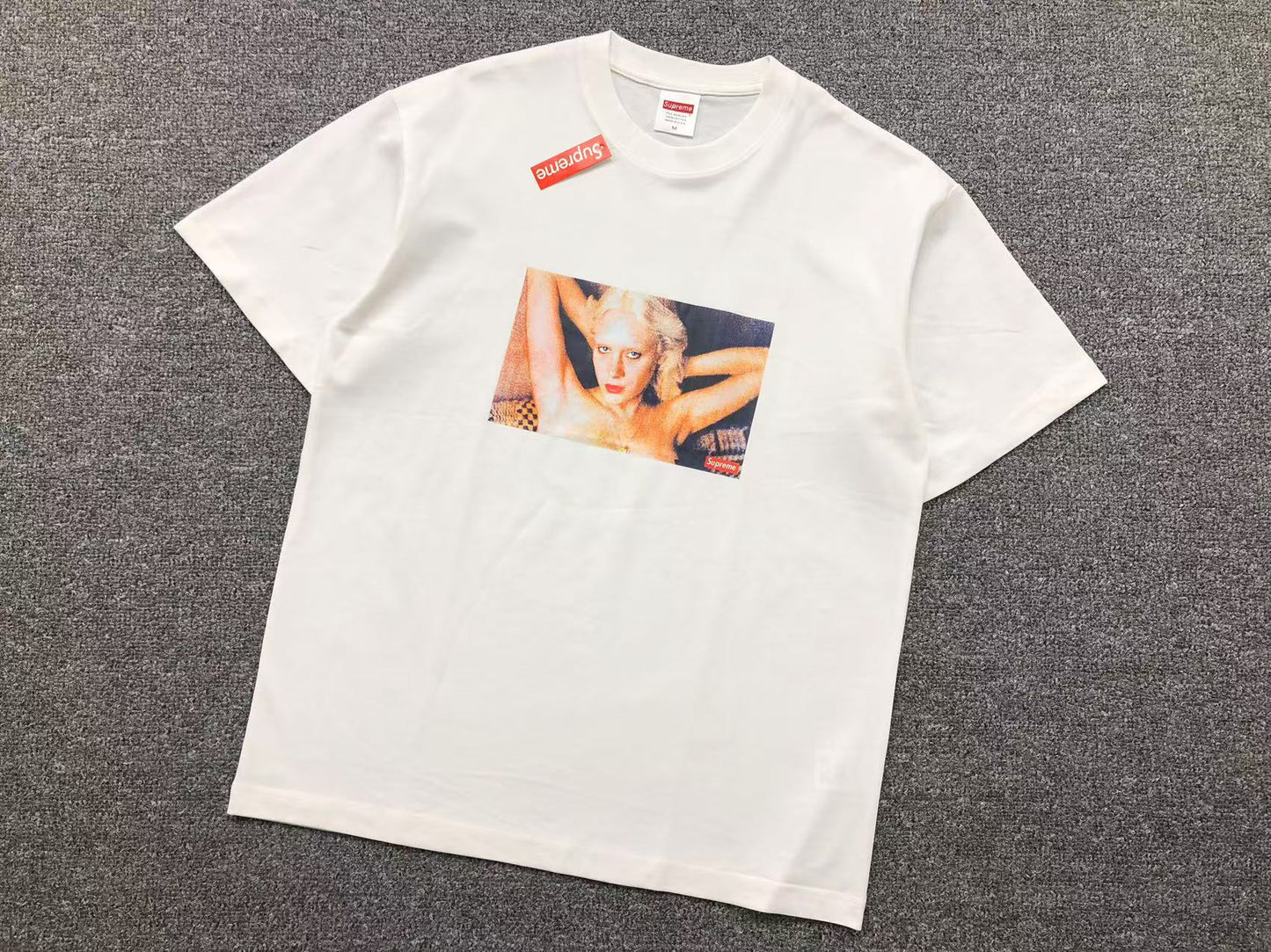 SUPREME GUMMO DOT TEE WHITE