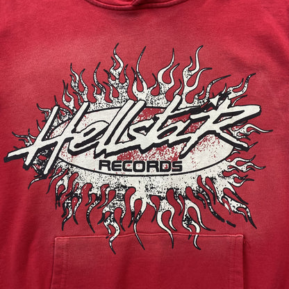 HELLSTAR STUDIOS RECORDS HOODIE RED