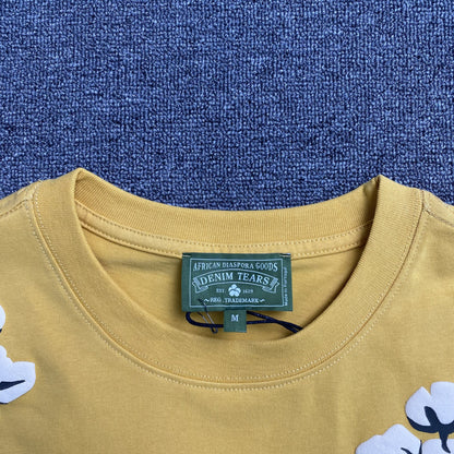 DENIM TEARS X CPFM CACTUS TEARS WREATH TEE YELLOW