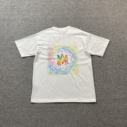 Amiri Bandana Print Tee White-Drip Store Argentina
