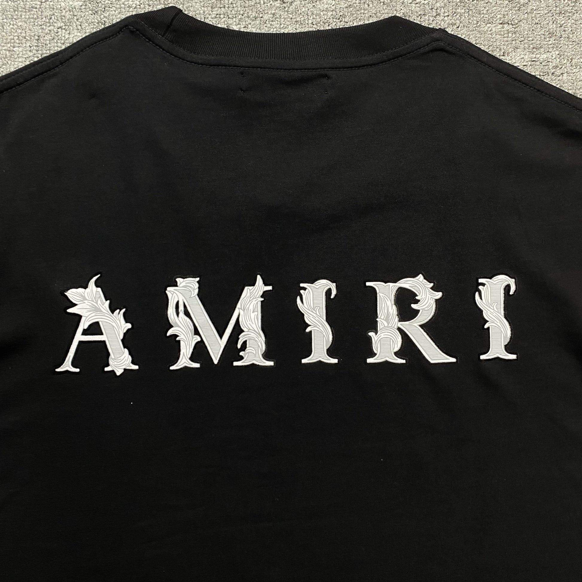 Amiri Baroque Tee Black-Drip Store Argentina