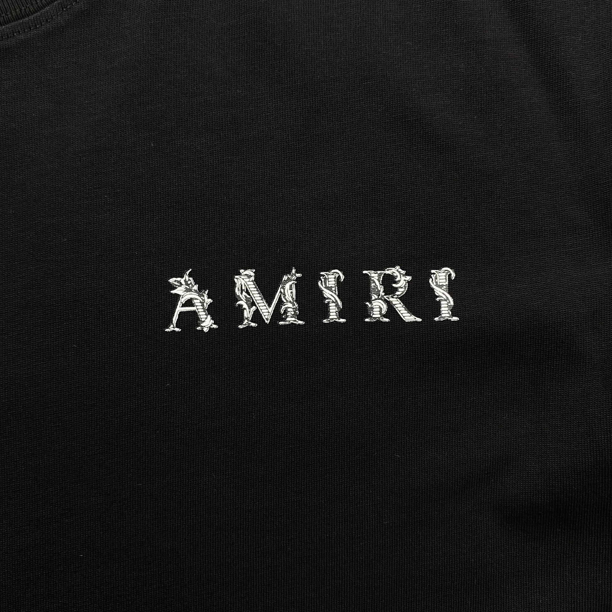Amiri Baroque Tee Black-Drip Store Argentina