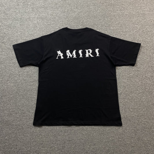 Amiri Baroque Tee Black-Drip Store Argentina