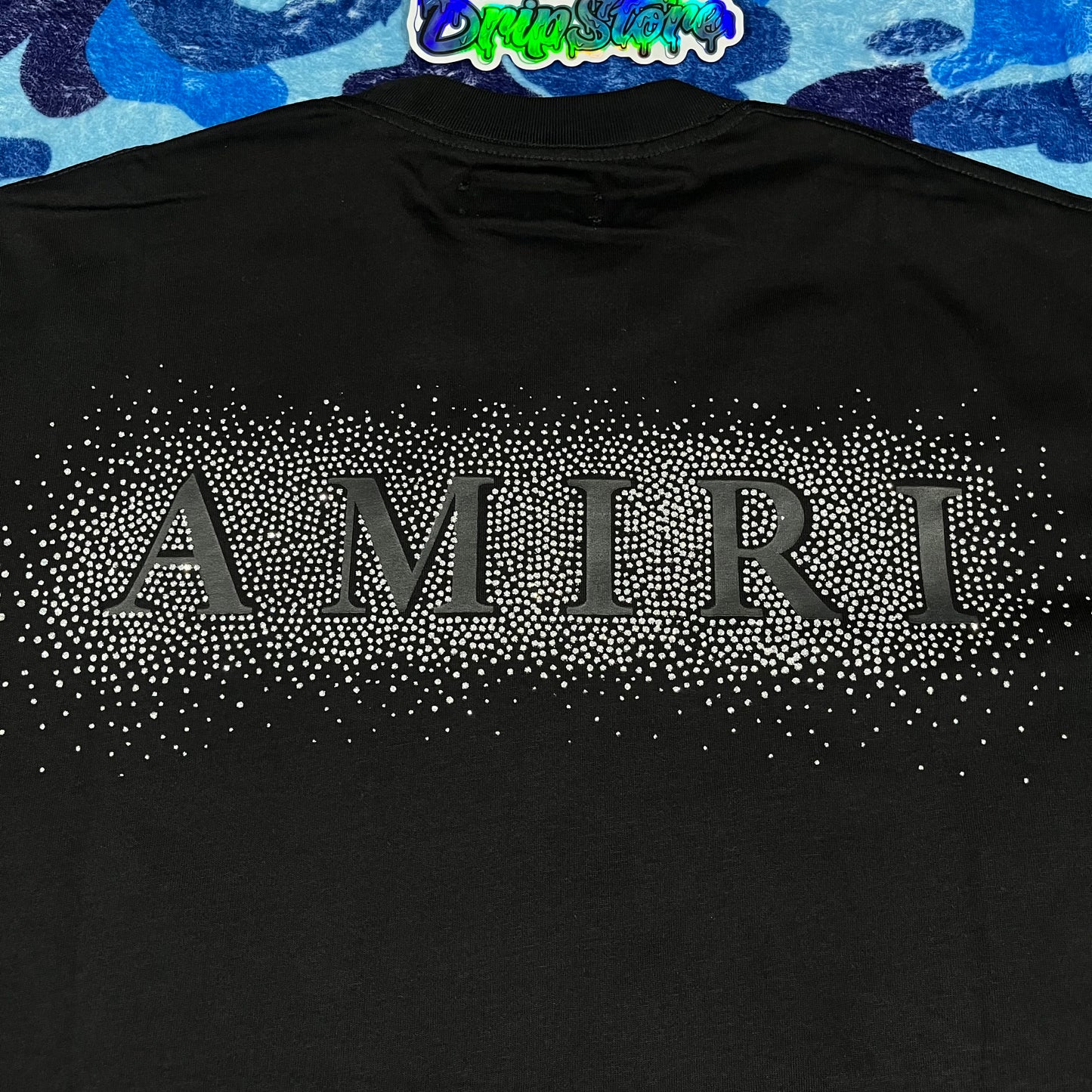 Amiri Crystal Burst Tee Black