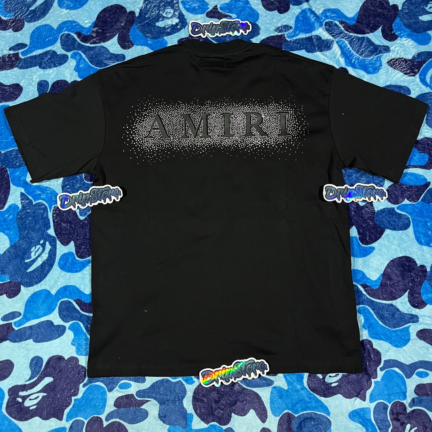 Amiri Crystal Burst Tee Black