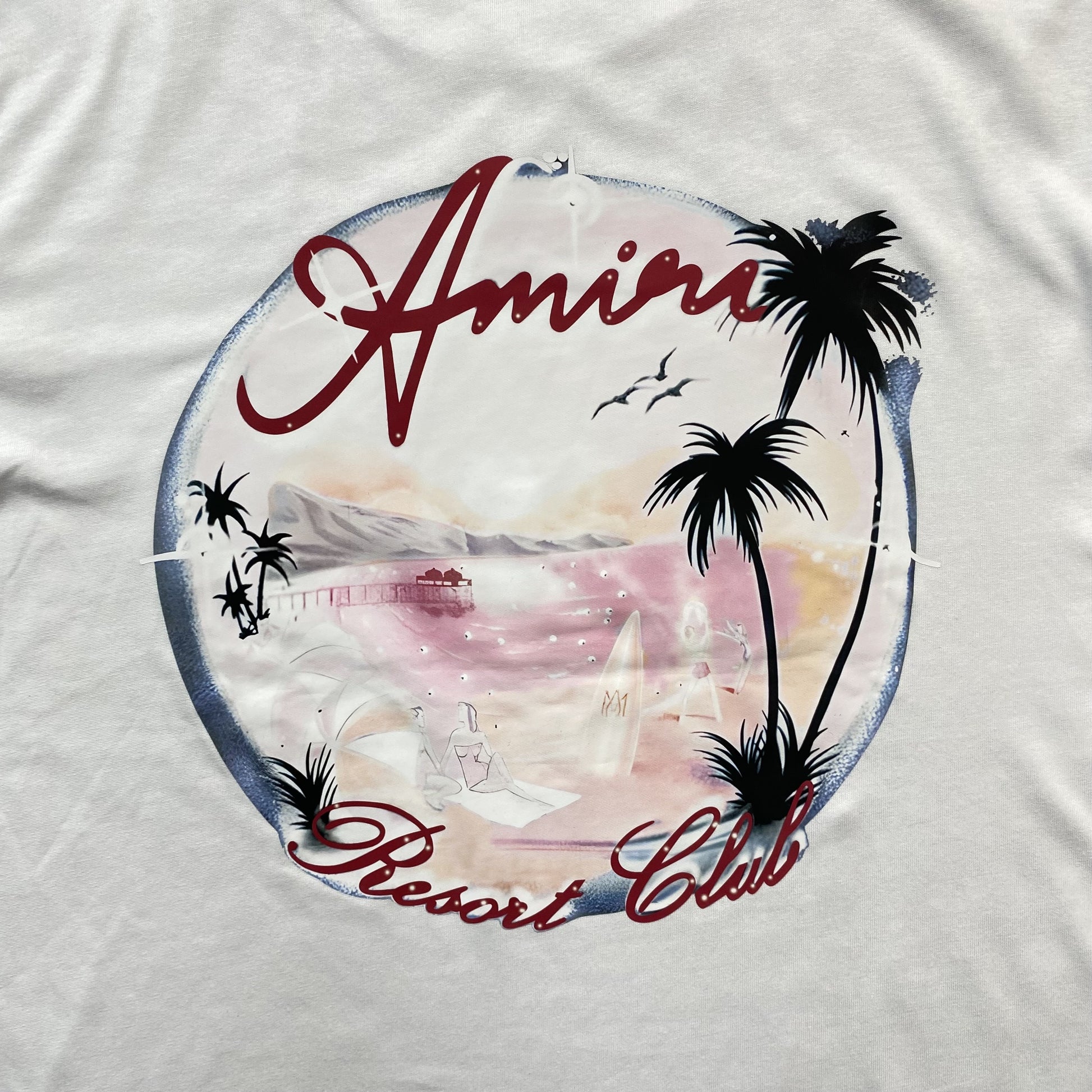 Amiri Paradise Airbrush Tee White-Drip Store Argentina