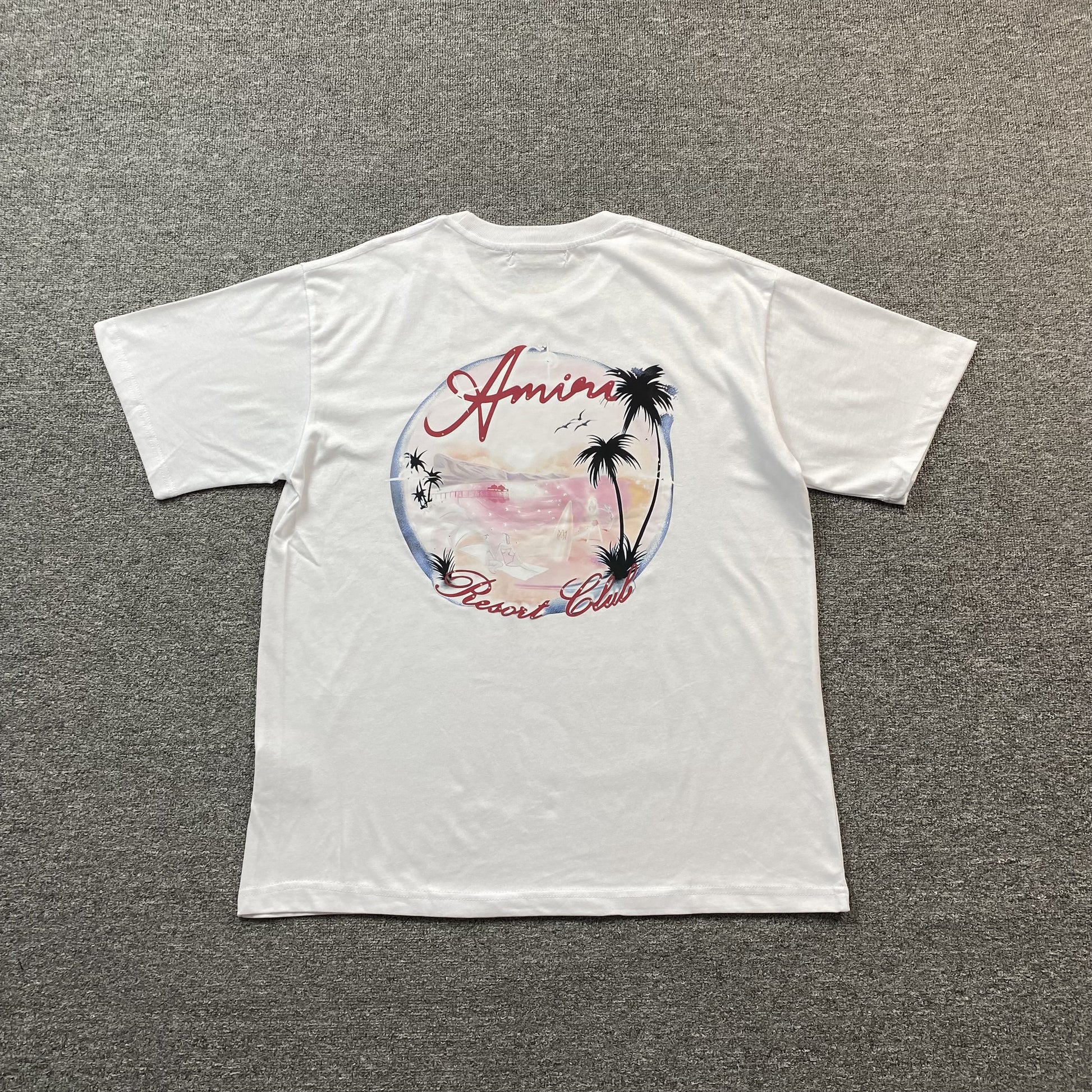 Amiri Paradise Airbrush Tee White-Drip Store Argentina