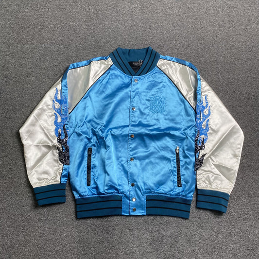amiri-satin-flames-souvenir-varsity-bomber-jacket-blue-Drip Store Argentina