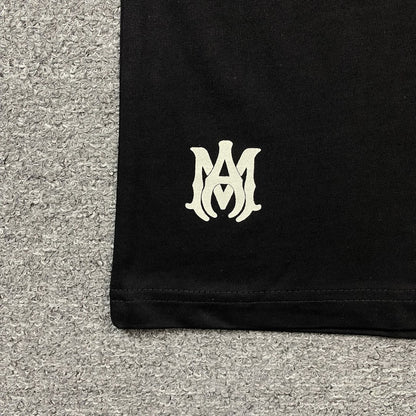 Amiri Staggered Logo Tee Black-Drip Store Argentina