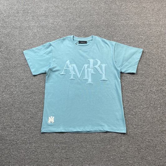 amiri-staggered-logo-tee-blue-Drip Store Argentina