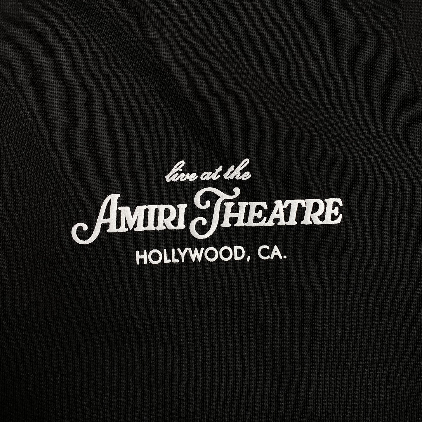 Amiri Theatre Flocked Tee Black-Drip Store Argentina