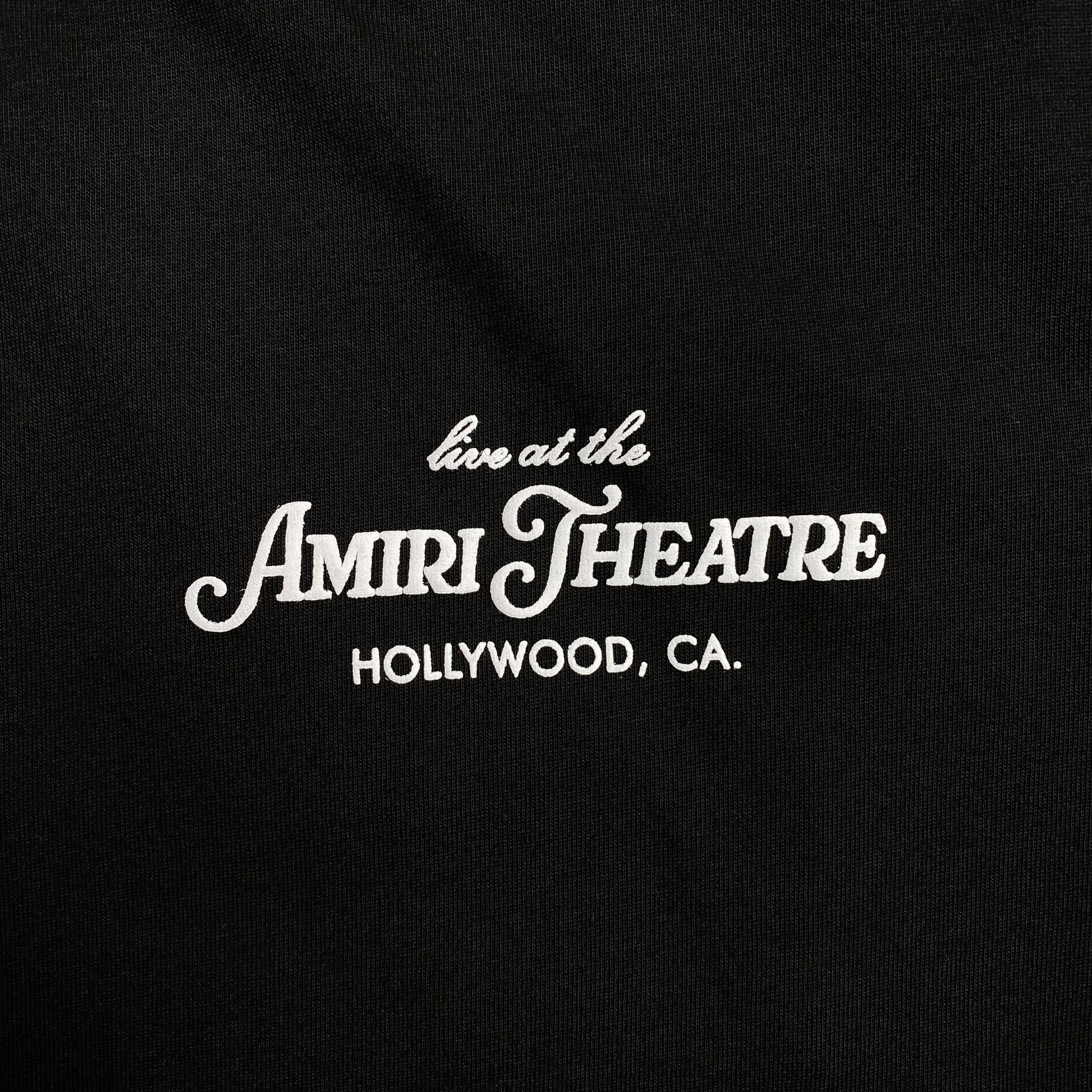 Amiri Theatre Flocked Tee Black-Drip Store Argentina
