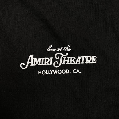 Amiri Theatre Flocked Tee Black-Drip Store Argentina