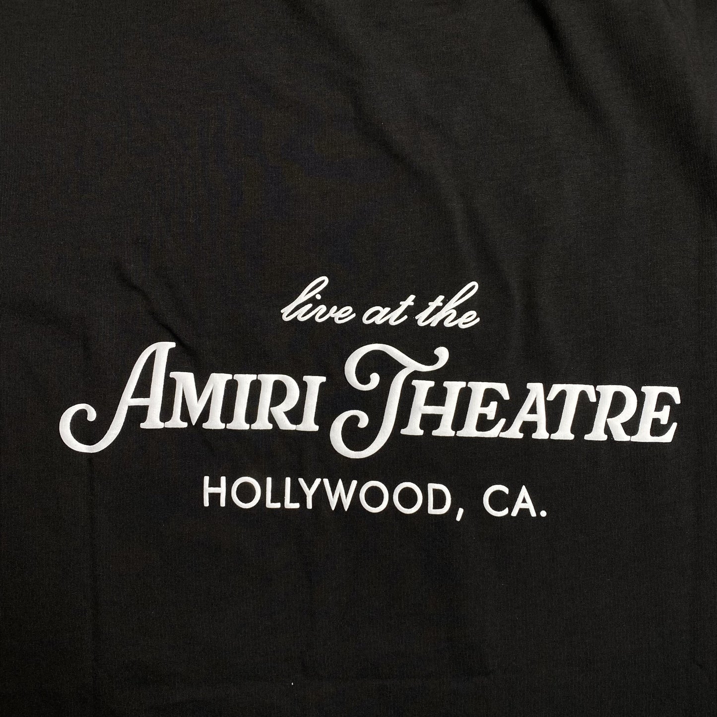 Amiri Theatre Flocked Tee Black-Drip Store Argentina