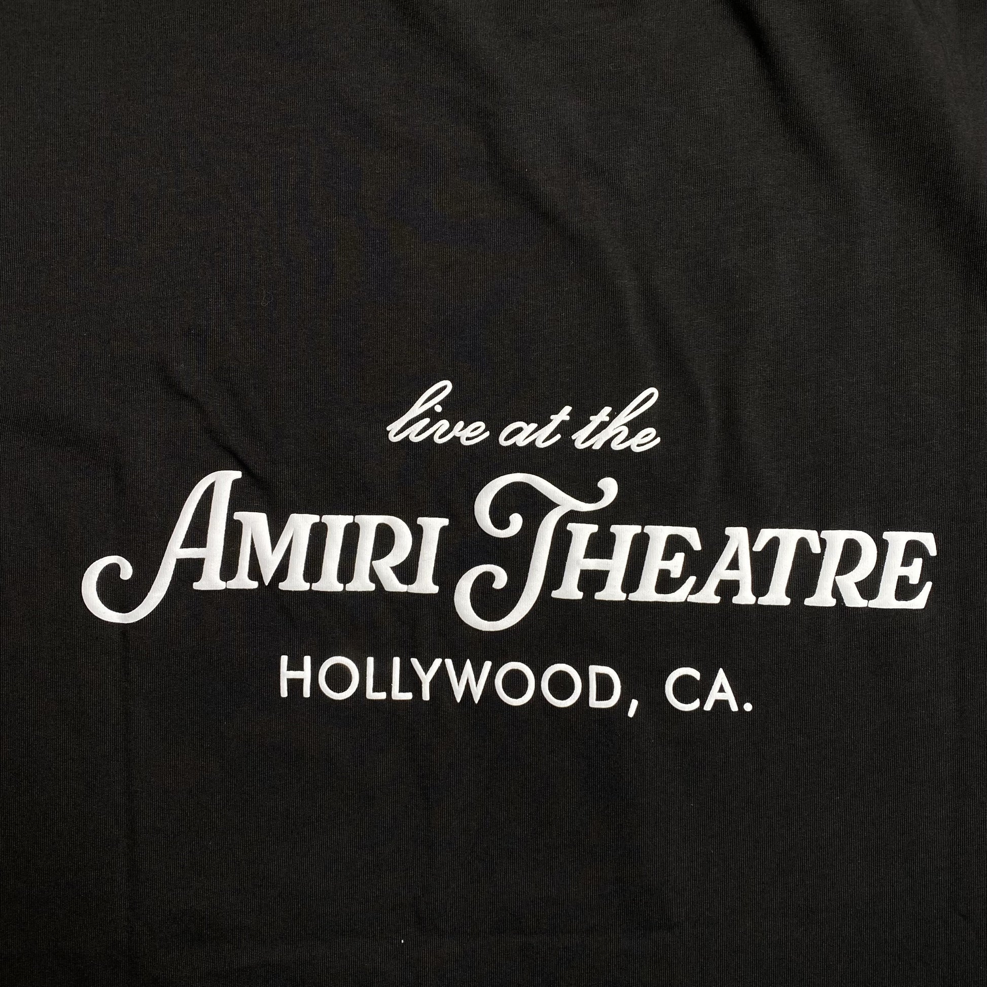 Amiri Theatre Flocked Tee Black-Drip Store Argentina