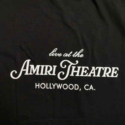 Amiri Theatre Flocked Tee Black-Drip Store Argentina