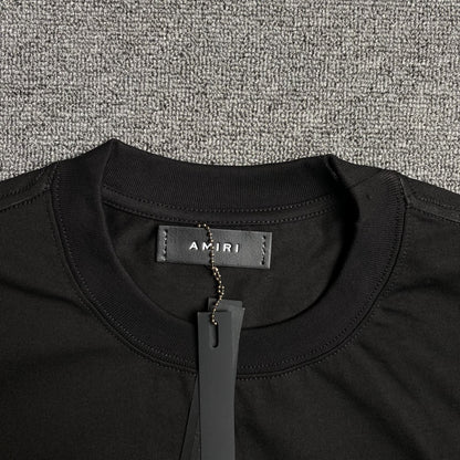 Amiri Theatre Flocked Tee Black-Drip Store Argentina