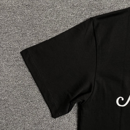Amiri Theatre Flocked Tee Black-Drip Store Argentina