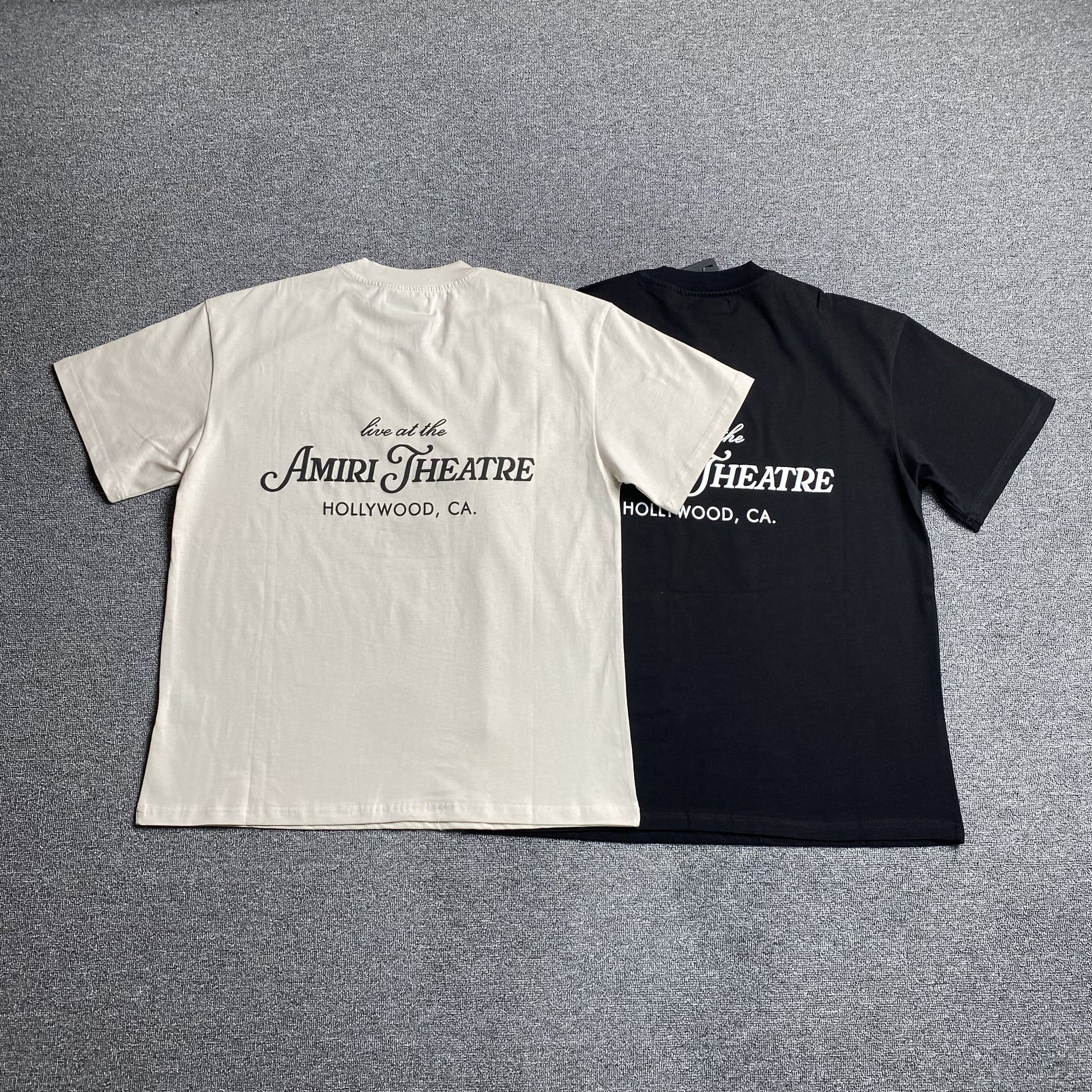 Amiri Theatre Flocked Tee Black-Drip Store Argentina