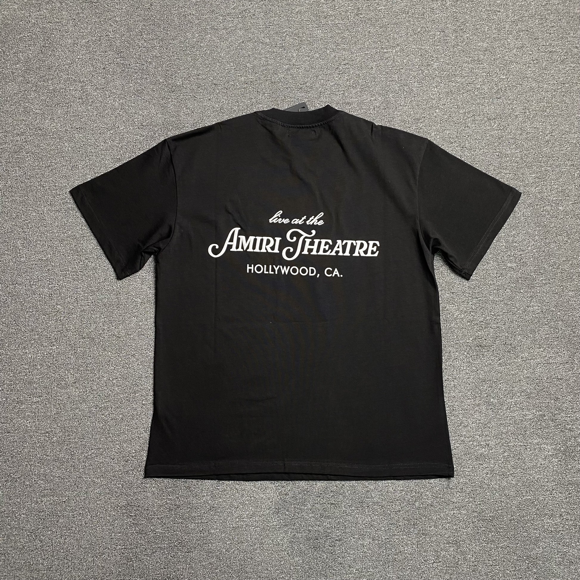 Amiri Theatre Flocked Tee Black-Drip Store Argentina