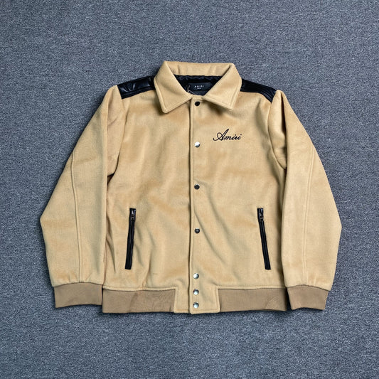amiri-varsity-bomber-jacket-beige-Drip Store Argentina