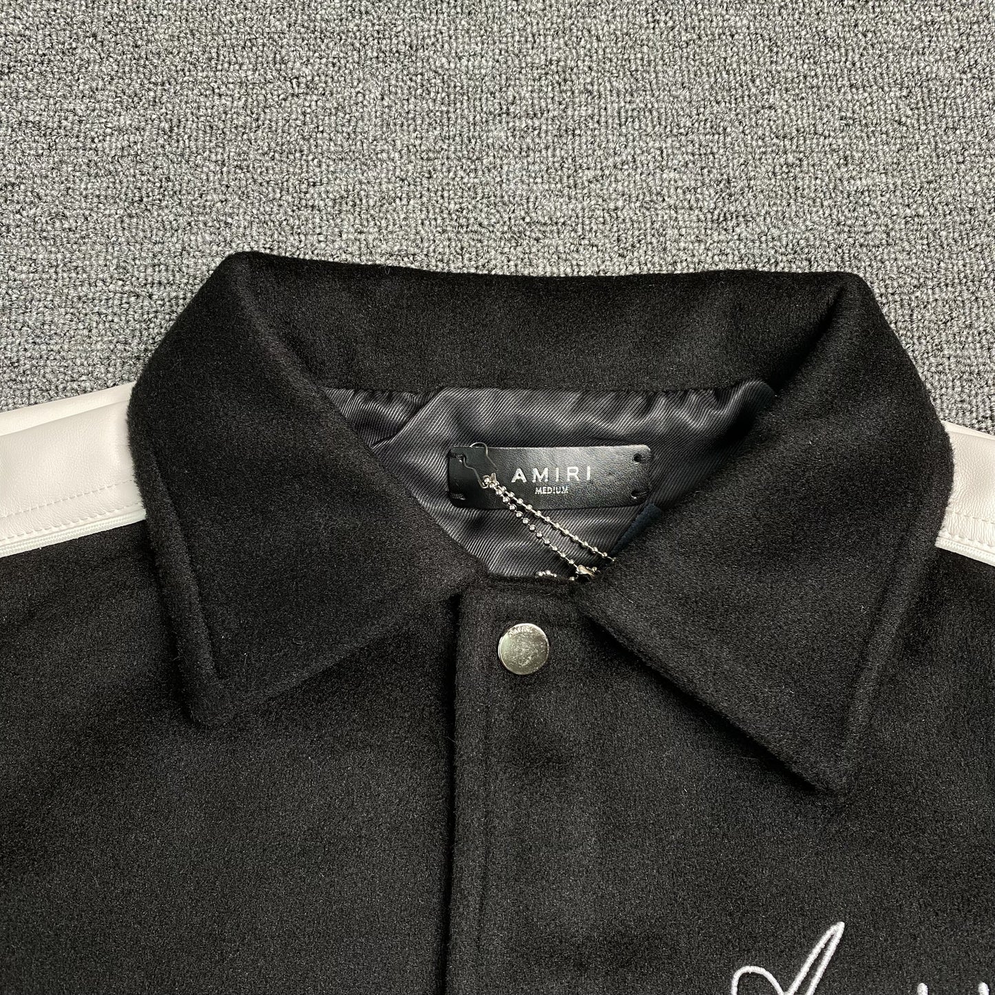 amiri-varsity-bomber-jacket-black-5-Drip Store Argentina