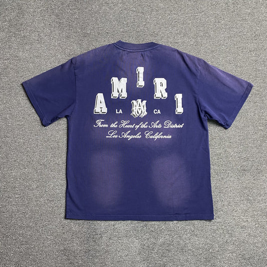 AMIRI COLLEGIATE TEE BLUE