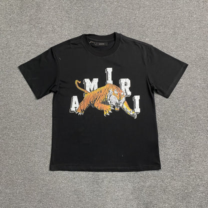 AMIRI VINTAGE TIGER TEE BLACK