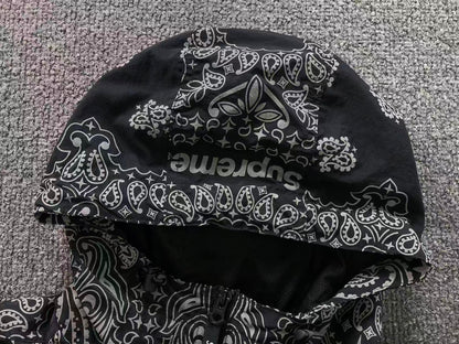 Supreme Reflective Bandana Anorak Black