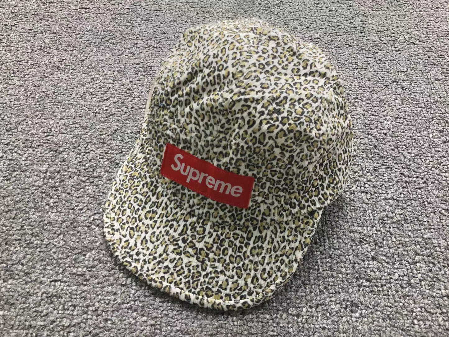 Supreme Corduroy Camp Cap Leopard