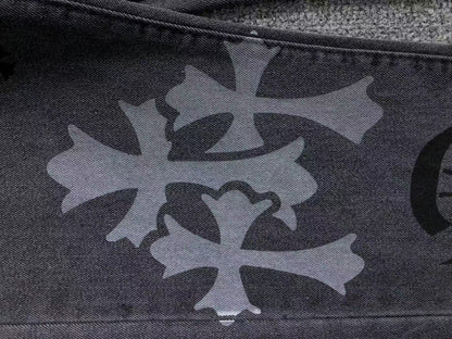 Chrome Hearts Cross Patch Jeans Black