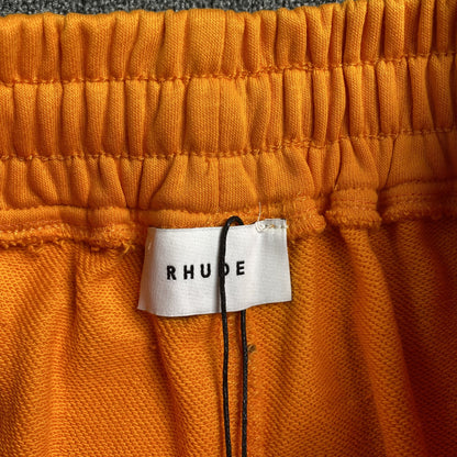 RHUDE X MCLAREN SHORTS ORANGE