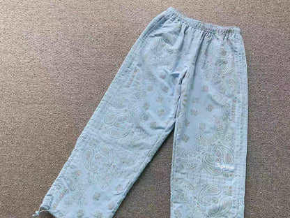Supreme Reflective Bandana Track Pants Light Blue