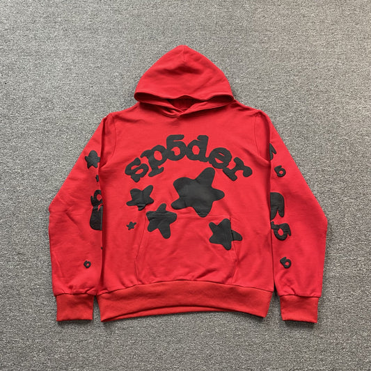 SP5DER BELUGA HOODIE RED