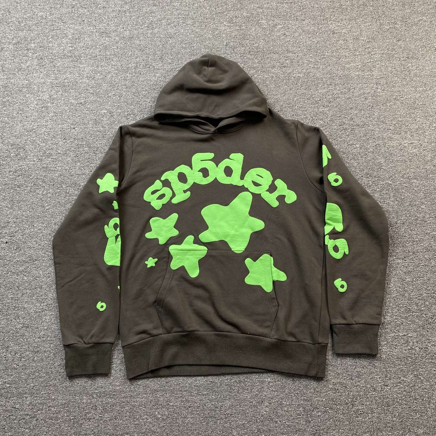 SP5DER BELUGA HOODIE SLATE GREY GREEN