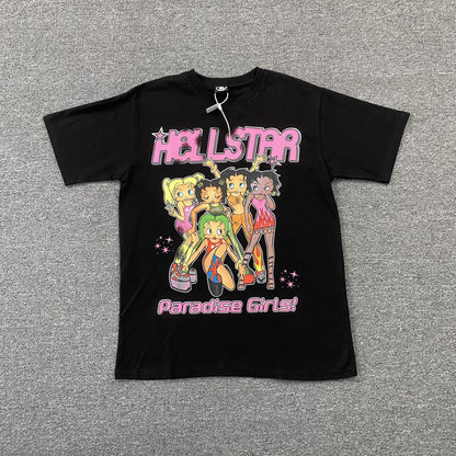 HELLSTAR BETTY BOOP TEE BLACK