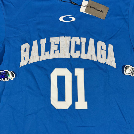 Remera Balenciaga Basketball Azul S
