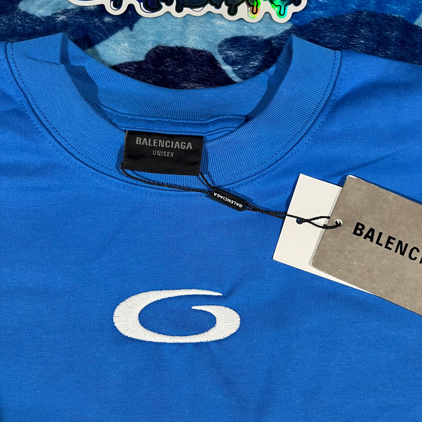 Remera Balenciaga Basketball Azul S