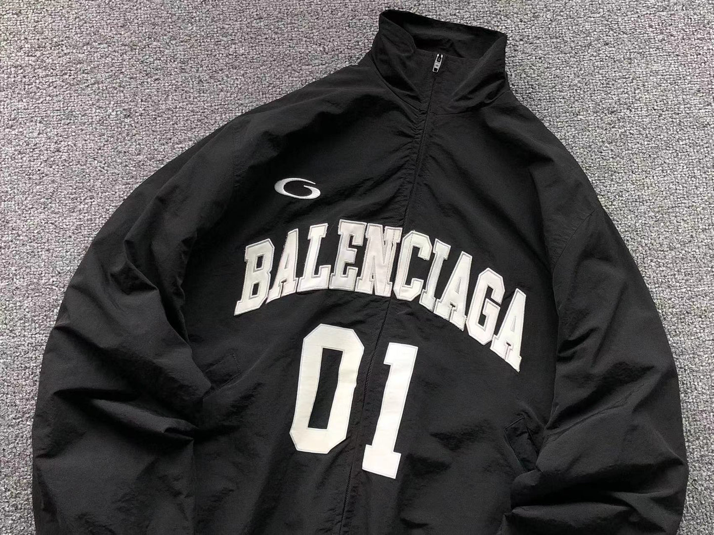 Balenciaga Basketball Zip Up Black
