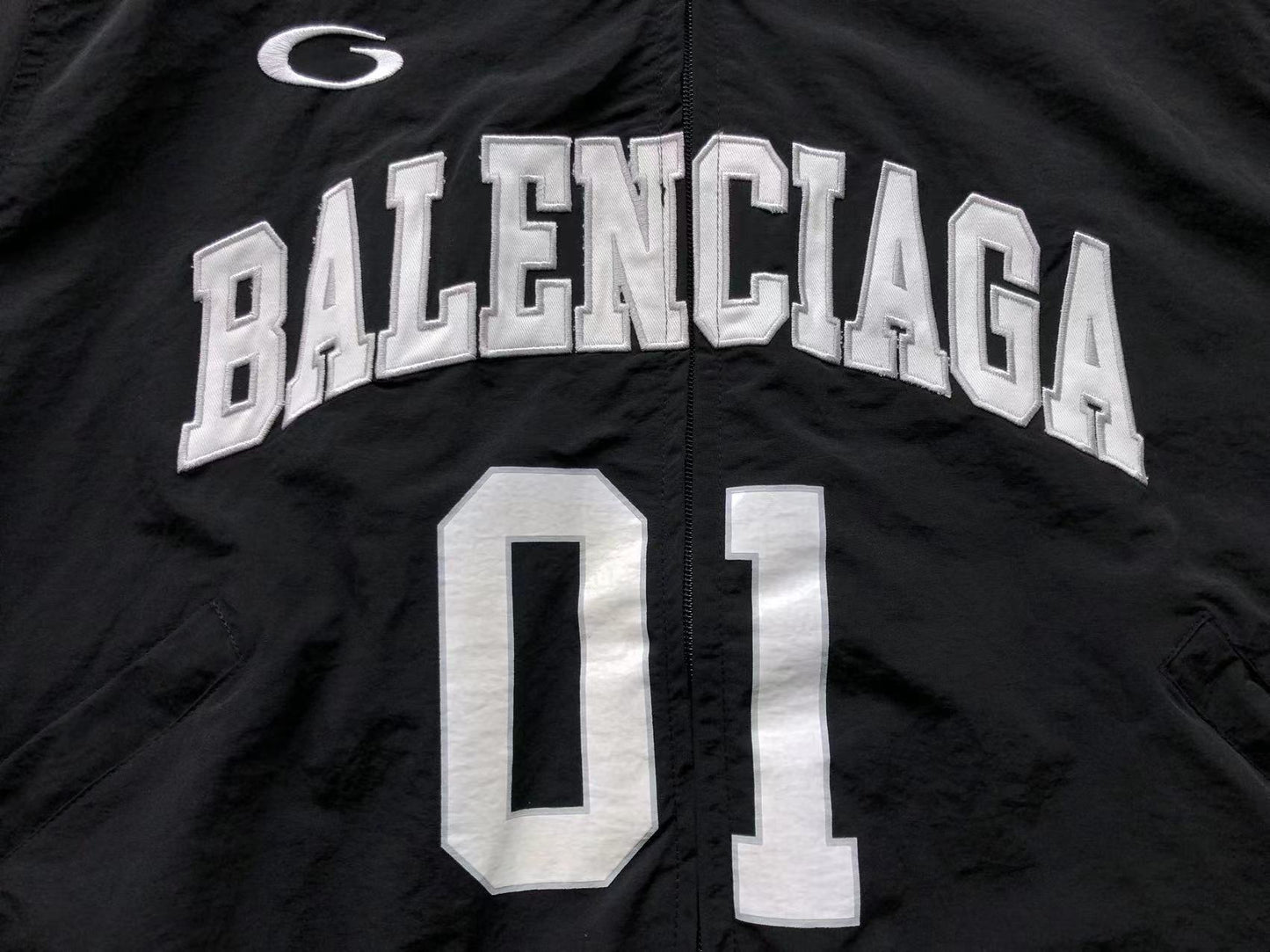 Balenciaga Basketball Zip Up Black