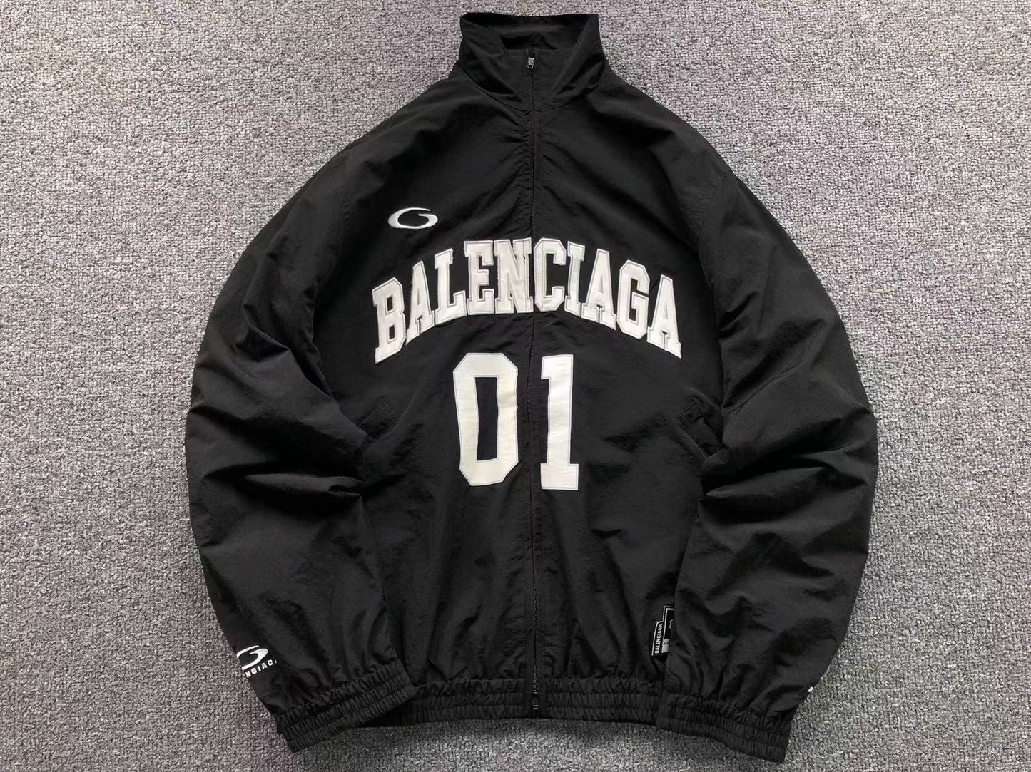 Balenciaga Basketball Zip Up Black