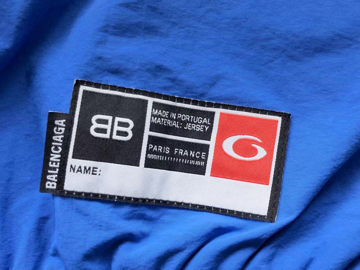 Balenciaga Basketball Zip Up Blue