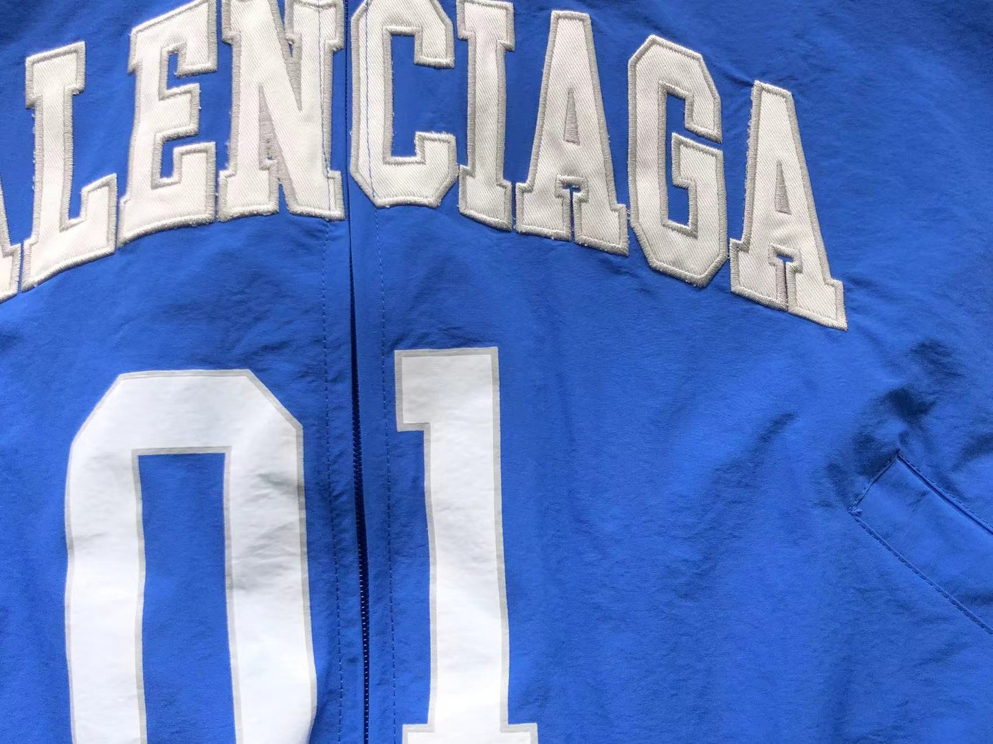 Balenciaga Basketball Zip Up Blue